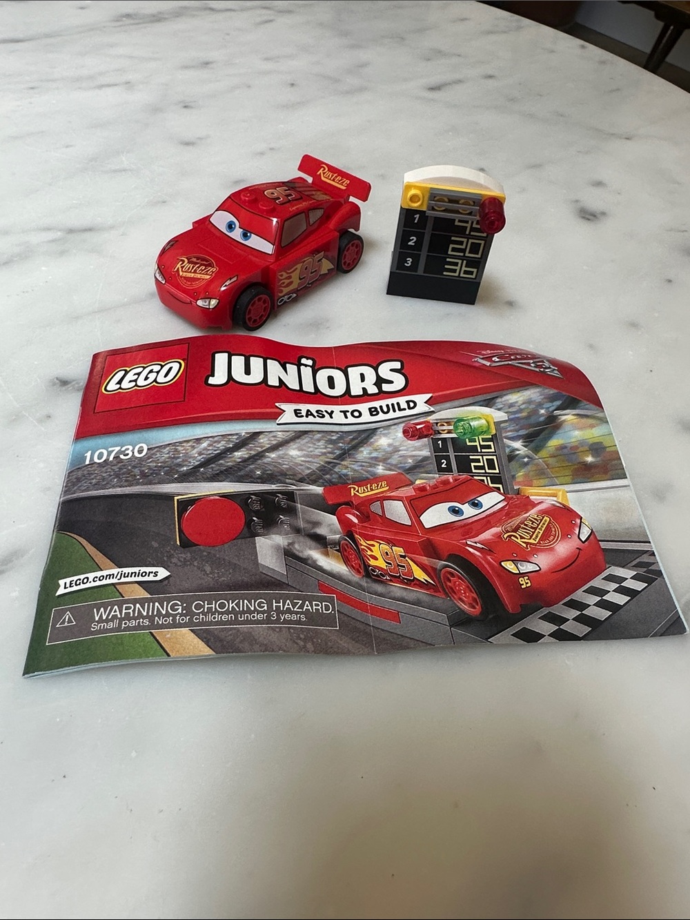 Lego Juniors 10730 Red Lightning McQueen Race Car